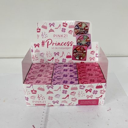 PALETA DE SOMBRAS + BLUSH  + GLITTER + BATOM PINK21 IMPORTADO