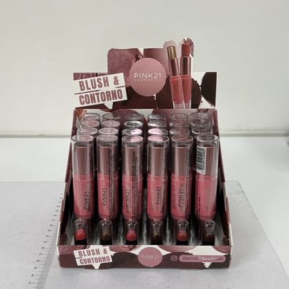 CONTORNO EM BASTAO + BLUSH EM BASTAO PINK21 IMPORTADO