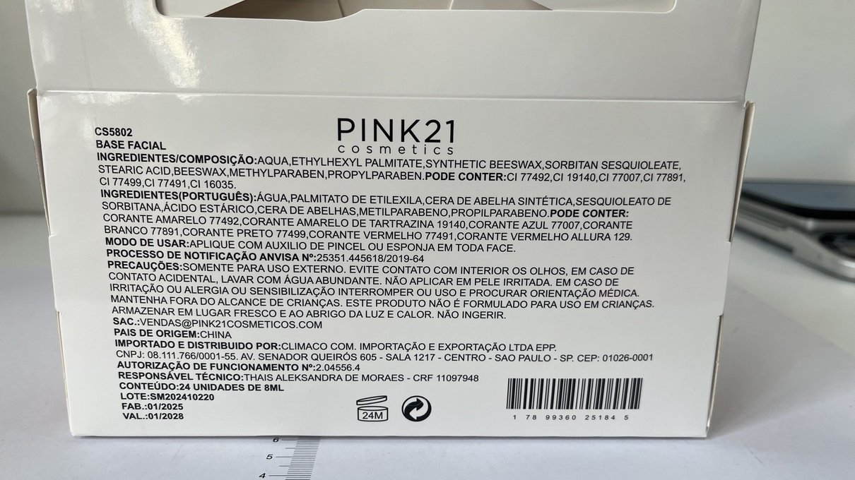 BASE FACIAL PINK21 IMPORTADO - Imagen 2