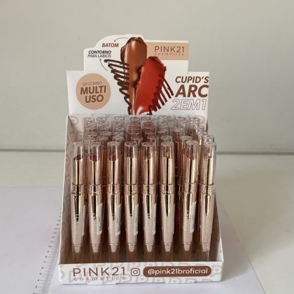 BATOM + CONTORNO PARA LABIOS PINK21 IMPORTADO